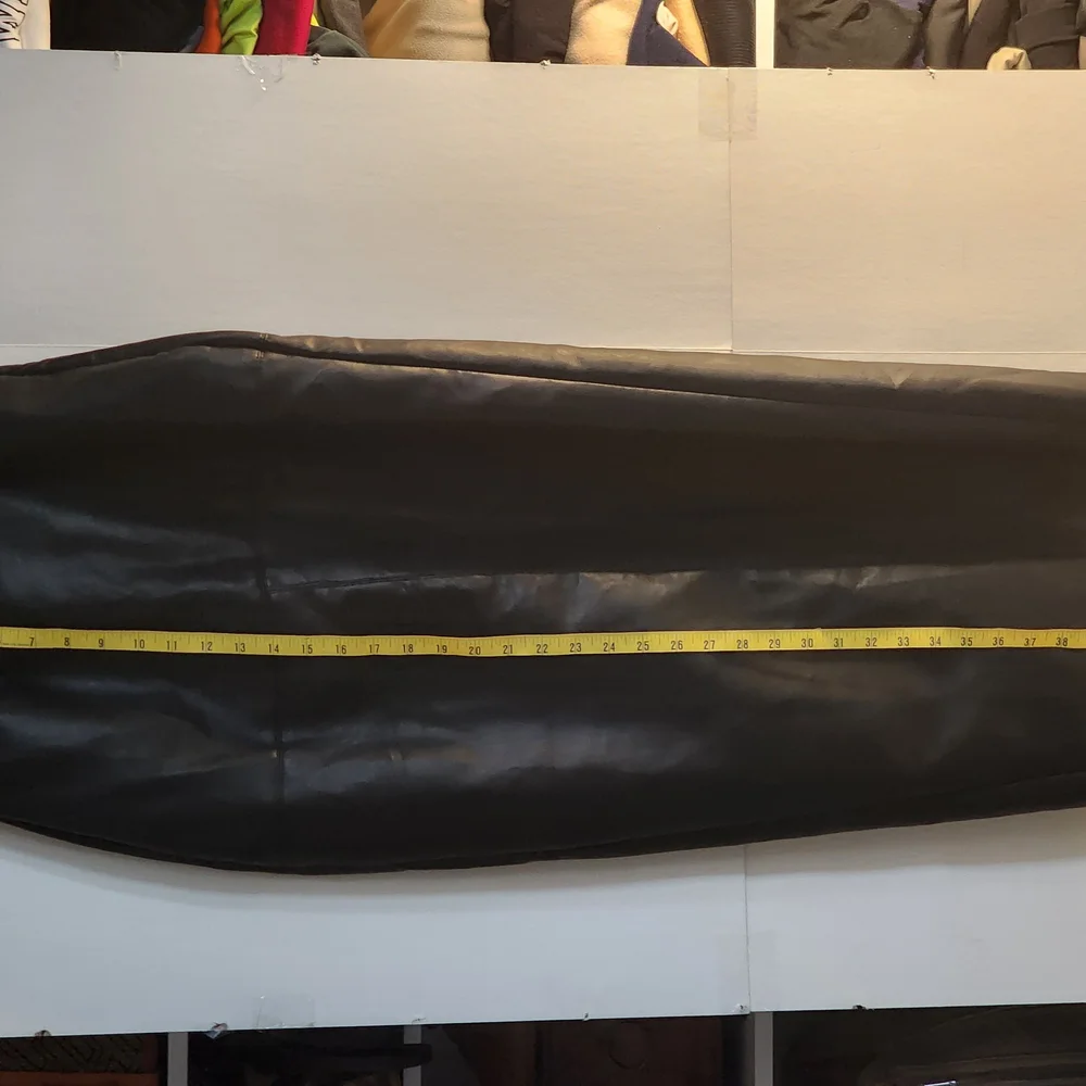 BlackVegan Maxi Leather Skirt - Picture 5 of 11